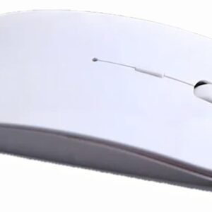 Wireless Mouse, Bluetooth and 2.4G Dual Mode, Rechargeable (White)