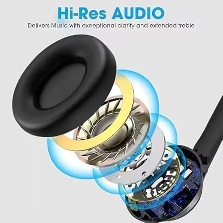 Wireless Earbuds Bluetooth 5.1 TWS Earphones Full Touch Control Headphones Built-in Microphone Immersive Sound Quality Ensure Fast Stable & Connection Smart LED Headset Sports Bud (Black)