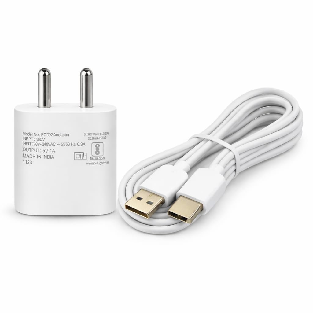 5W Type-C Mobile Charger with USB Cable, Compact and Lightweight, Compatible with All Type-C Smartphones