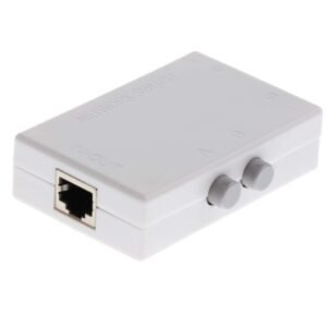 Generic 2Port Button Network Switch Splitter Hub 2-In 1-Out or 1-In 2-Out 100M/10M