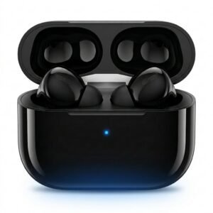 Wireless Bluetooth Earbuds, Black TWS Earphones with Built-in Microphone, Stereo Sound, Charging Case, Compact Design for Music, Calls & Daily Use