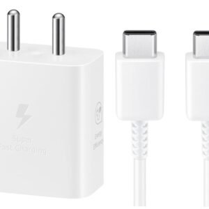 Original 25W PD Fast Charging USB-C Charger Compatible with Samsung Galaxy A17 5G, A56 5G, M56, Z Trifold – High-Speed Wall Charger (New Model) (White)