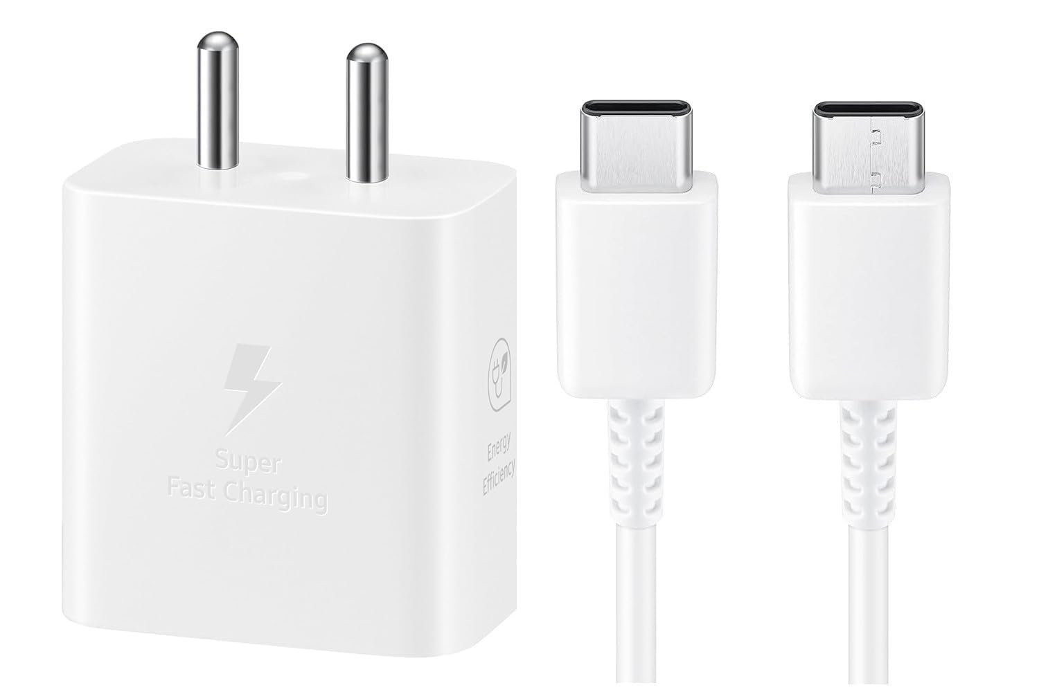 Original 25W PD Fast Charging USB-C Charger Compatible with Samsung Galaxy A17 5G, A56 5G, M56, Z Trifold – High-Speed Wall Charger (New Model) (White)