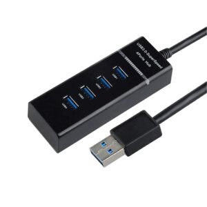 Extension 4 Ports USB 3.0 Hub HighSpeed Portable with Switches for Laptop/Notebook/PC/Mobiles/Tablets, iPhone/Ipads, Computers, MP3 Players..