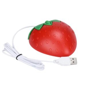 Generic 1Xcute Wired Game Mouse Strawberry Optical USB Ergonomic Mice for Computers