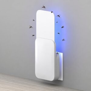 Mosquitoes UVA Mosquito Smart Trap, Indoor Insect Catcher with LED Light, Electronic Bug Zapper, Mosquito Killer lamp for Home, Kids Bedroom, Indoor, Outdoor Office. (1 Device + 5 Glue Pads)