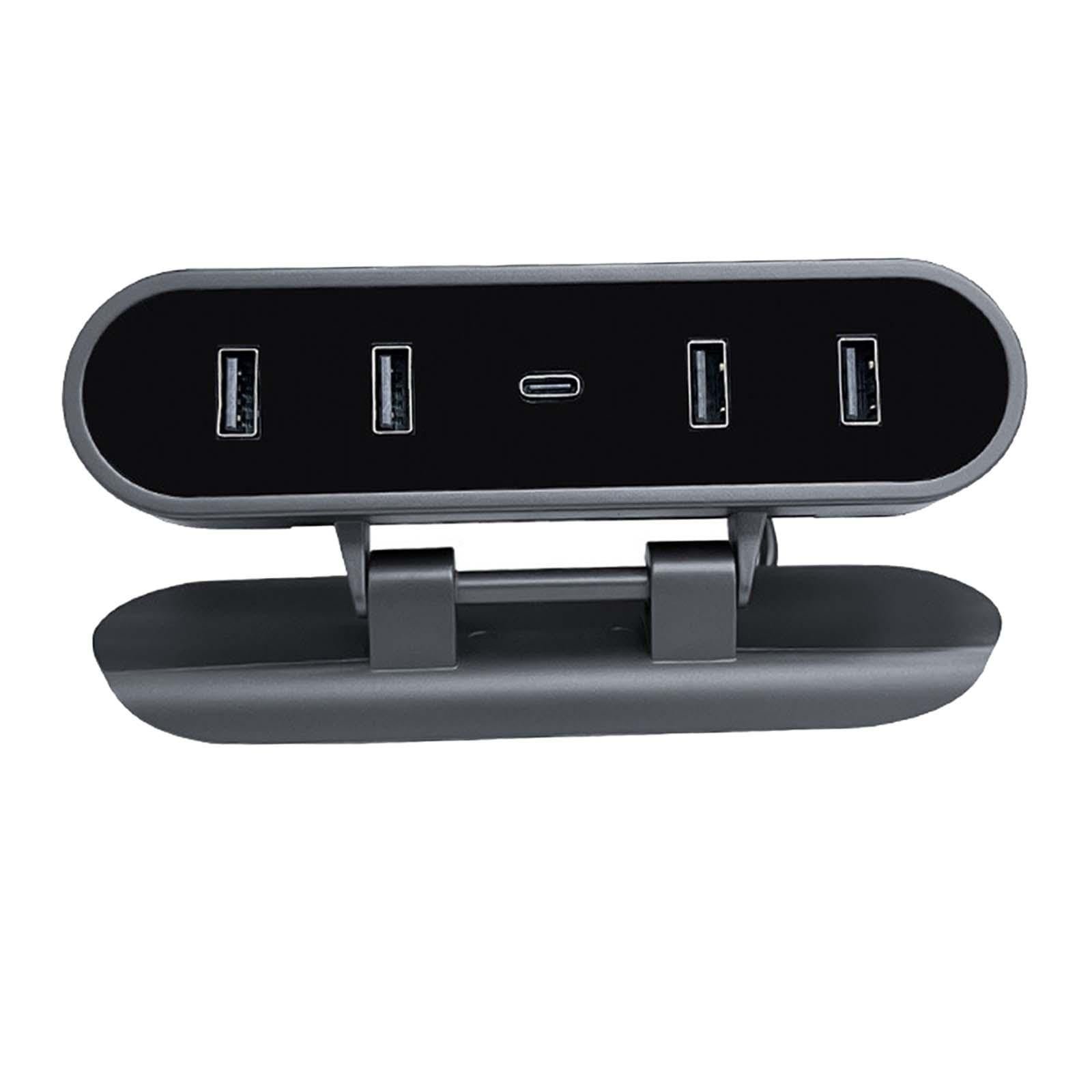 Generic USB Hub Docking Station Extension Accessory Compatible with Tesla Model 3 Y Stylish