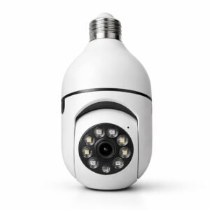 V380/V360 WiFi Smart Bulb Camera 360° HD Wireless CCTV Security Camera with Night Vision, Motion Detection, 2-Way Audio, E27 Bulb Fitting, Remote Viewing via V380/V360 Pro App