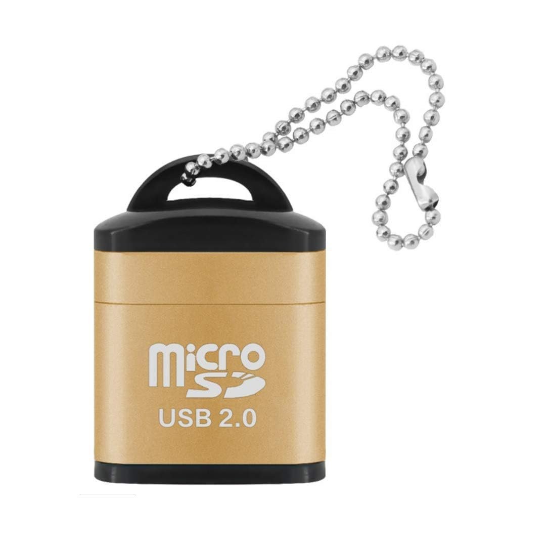 Pack of 2 Mini Micro SD Card Reader, USB 3.0, Compact with Keychain