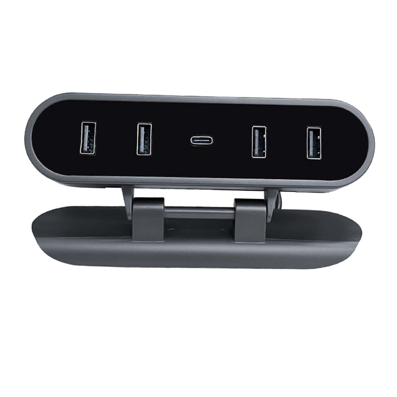 Generic USB Hub Docking Station Extension Accessory Compatible with Tesla Model 3 Y Stylish
