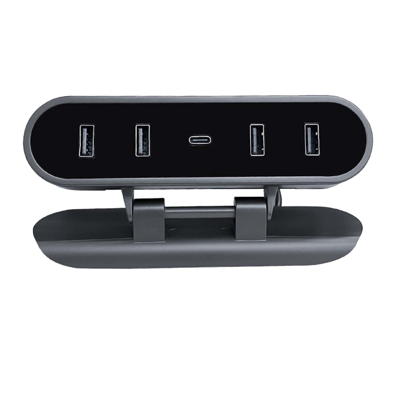 Generic USB Hub Docking Station Extension Accessory Compatible with Tesla Model 3 Y Stylish