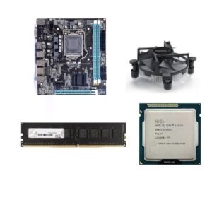H61 Motherboard Assembled Combo kit with Core i3 3220/3240 Processor 3.0Ghz + 8GB DDR3 RAM + CPU Fan(2 Year Replacement Warranty)