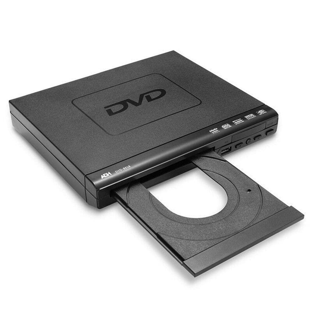 Winti HD DVD Player with HDMI AV Output, USB Playback, CD VCD Music Disc Support, Upscaling Video, 1 Inch Screen, Remote Control, Multi-Format Disc Player for Home Use