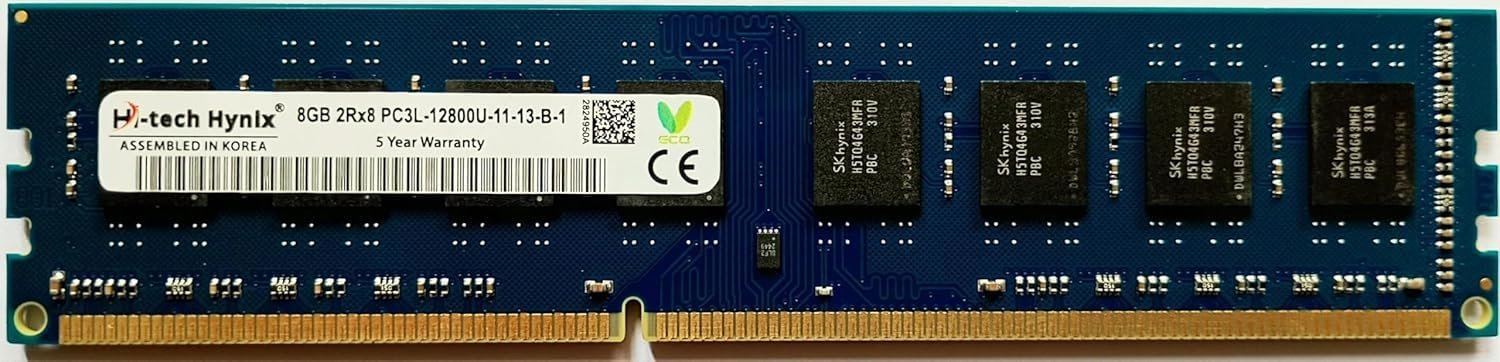 8GB DDR3 RAM 1600 Mhz for Desktop Computer PC3L-12800U 3 Years Door Step Warranty (This RAM is NOT for Laptop)