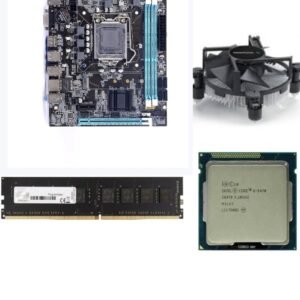 H61 Micro ATX Motherboard Kit with Processor i5 3570/3470/3470s/3330 Gen 2.90Ghz to 3.40Ghz+ 8GB DDR3 RAM+ CPU Fan (2 Year Replacement Warranty)