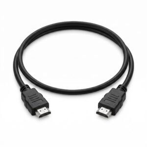 Short HDMI Cable v1.4, 30cm, Silver-Plated Connectors, Dual-Layer Shielding, 1080p Full HD, 3D and Ethernet Support