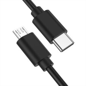 Vanjua USB C to Micro USB Cable 3.3ft (100cm), 3A Fast Charging & 480Mbps Data Sync Cord for Old Android Phones, Kindle, PS4, Xbox One, Power Bank & Tablet