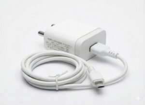 5W Quick Charge 1 Amp Wall Charger for Mobile with Detachable USB Cable, White, Cable Included