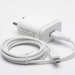 5W Quick Charge 1 Amp Wall Charger for Mobile with Detachable USB Cable, White, Cable Included
