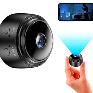 Mini E9 WiFi Spy Camera Hidden for Home Outdoor High HD Focus Spy Magnet Mini Live Stream Night Vision IP Wireless 1080P Audio Video Hidden Indoor Nanny Camera for Home Offices Security Easy to use Safe and Effective BLACK