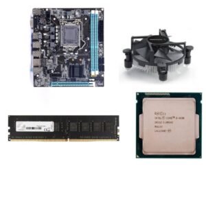 H81 Motherboard Assembled kit with Processor i5 4570/4590T/4570s Gen 2.90Ghz to 3.80Ghz+ 8GB DDR3 RAM + CPU Fan (1 Year Replacement Warranty)