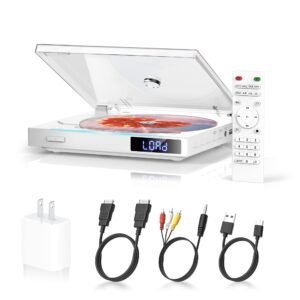 Mini DVD Player for TV, All Region Free, CD Player for Home, USB, AUX