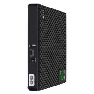 Artis AR-MINIDC-2 Mini UPS for WiFi Router/Modem/Set top Box Devices. 8800mAh Battery Supports 9V/12V-1A/1.5A/2A Routers. USB Port for Phone Charging, Battery Level Indicators. BIS Certified