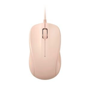 USB Silent Wired Computer Mouse with Easy Click for Office and Home, 1200DPI, Premium and Portable, Compatible with Windows PC, Laptop, Desktop, Notebook (Pink)