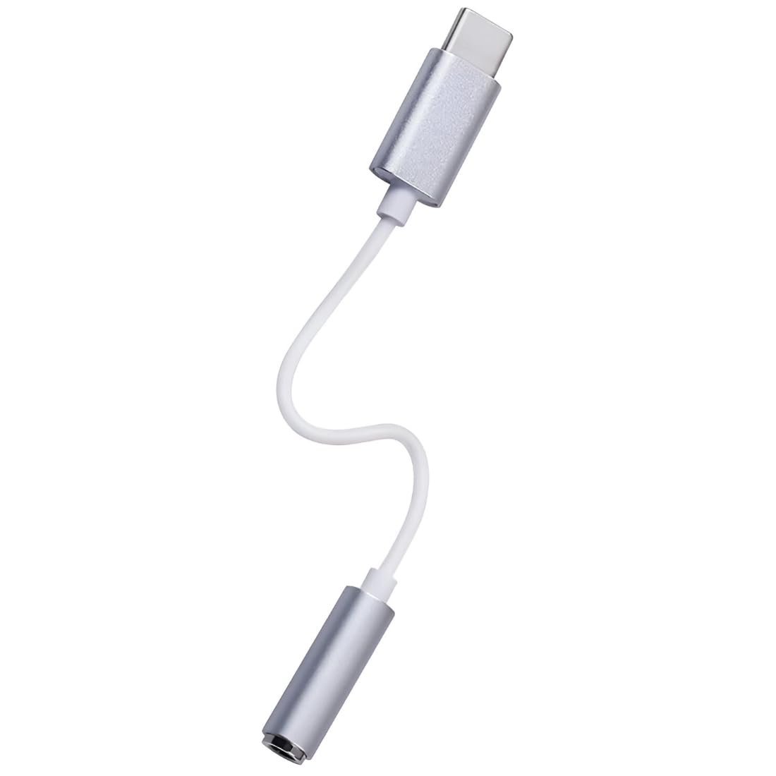 Type C to 3.5 mm Audio Jack Connector with DAC Headphone Converter Adapter Compatible with Type C Smartphones, Tablets, Laptops