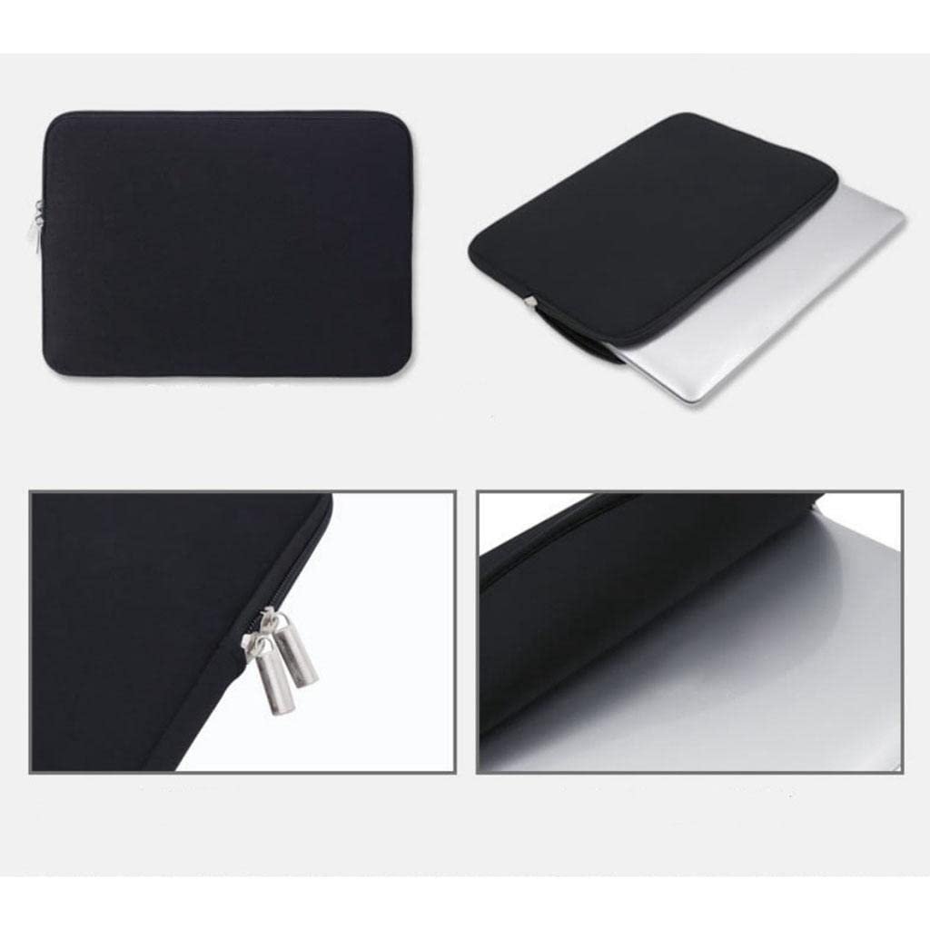LR Decor Sleeve Storage Bag for Laptop Protective Travel Portable Nylon Pouch Black