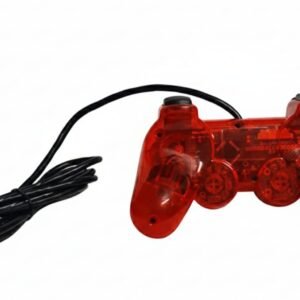 Premium PS2 Compatible Wired Controller – High-Performance Gamepad for PlayStation 2 (All Models) Ergonomic Gamepad with Dual Vibration Feedback, Precision 360° Analog Sticks, Ergonomic Pro Grip - (Red)