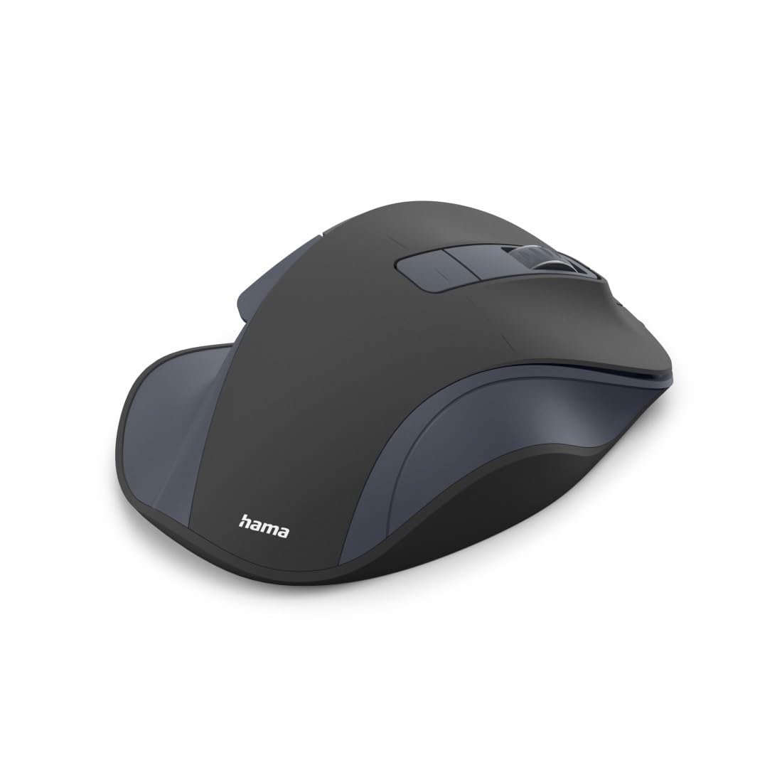 Wireless Rechargeable Mouse with Battery, Ergonomic Shape, 6 Buttons, 800/1200/1600 DPI, AI Assistant, 2.4 GHz, Ideal as Computer Mouse, Laptop Mouse, Black