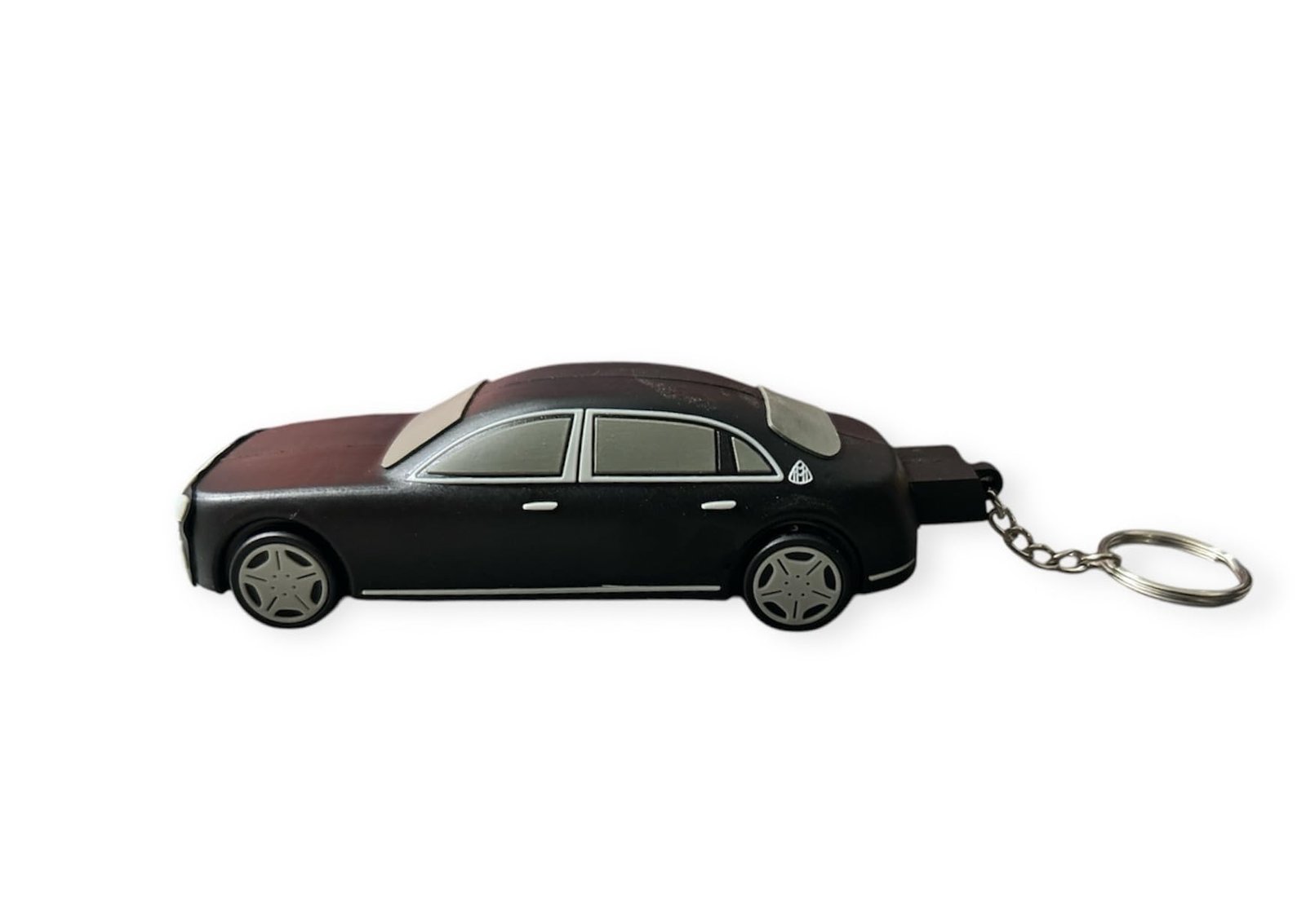 CleverlyGifted® 32GB 2.0 Luxury Car Design USB Flash Drive with Keychain, Black Sedan Shape, Novelty Storage Device, 2.0, Speed Upto 10mbps, Gift Item, Unisex, 1Pc