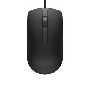 MS116 Wired Mouse, 1000 DPI, Scrolling Wheel, 2 Buttons, 1 x USB, Optical LED Tracking, Plug and Play, Scrolling Wheel, Black