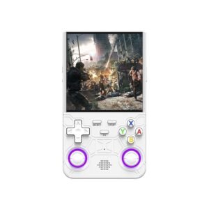 R36 Ultra Handheld Game Console – 64GB with 20000+ Built-in Games, 20+ Emulators, 3000mAh Rechargeable Battery, Linux System, 4.0 Inch IPS Screen, Portable Retro Pocket Arcade (Multicolor)