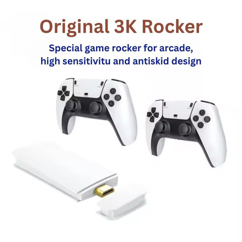 M15 G11 Pro Retro Game Console | 2.4GHz Wireless & Wired Connectivity | Built-in Classic Games | Multi-Platform Compatible | Plug & Play Gaming Console | Black
