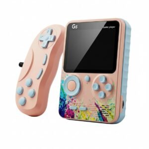 Generic Rechargeable Mini Console With TV Output | Handheld Gaming Console With 500+ Classic Built-In Games | Retro Video Game For Kids 7-14 | For Boys & Girls (Multicolor, G5 With Remote)