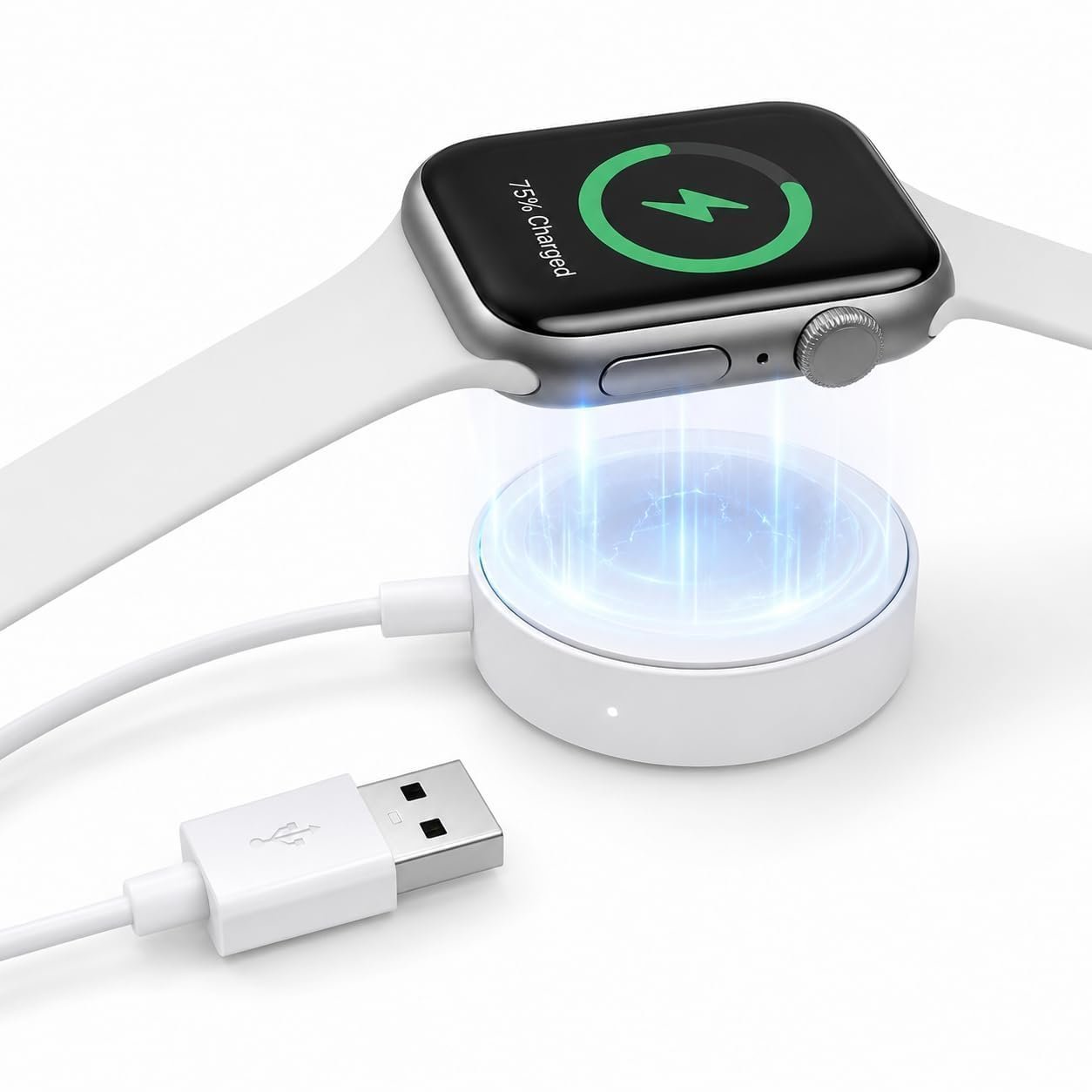 Smart Watch Charger Magnetic Charging Cable Compatible with Smart Watch Magnetic USB Charger for Smartwatch Wireless Charging Dock Cable Compatible