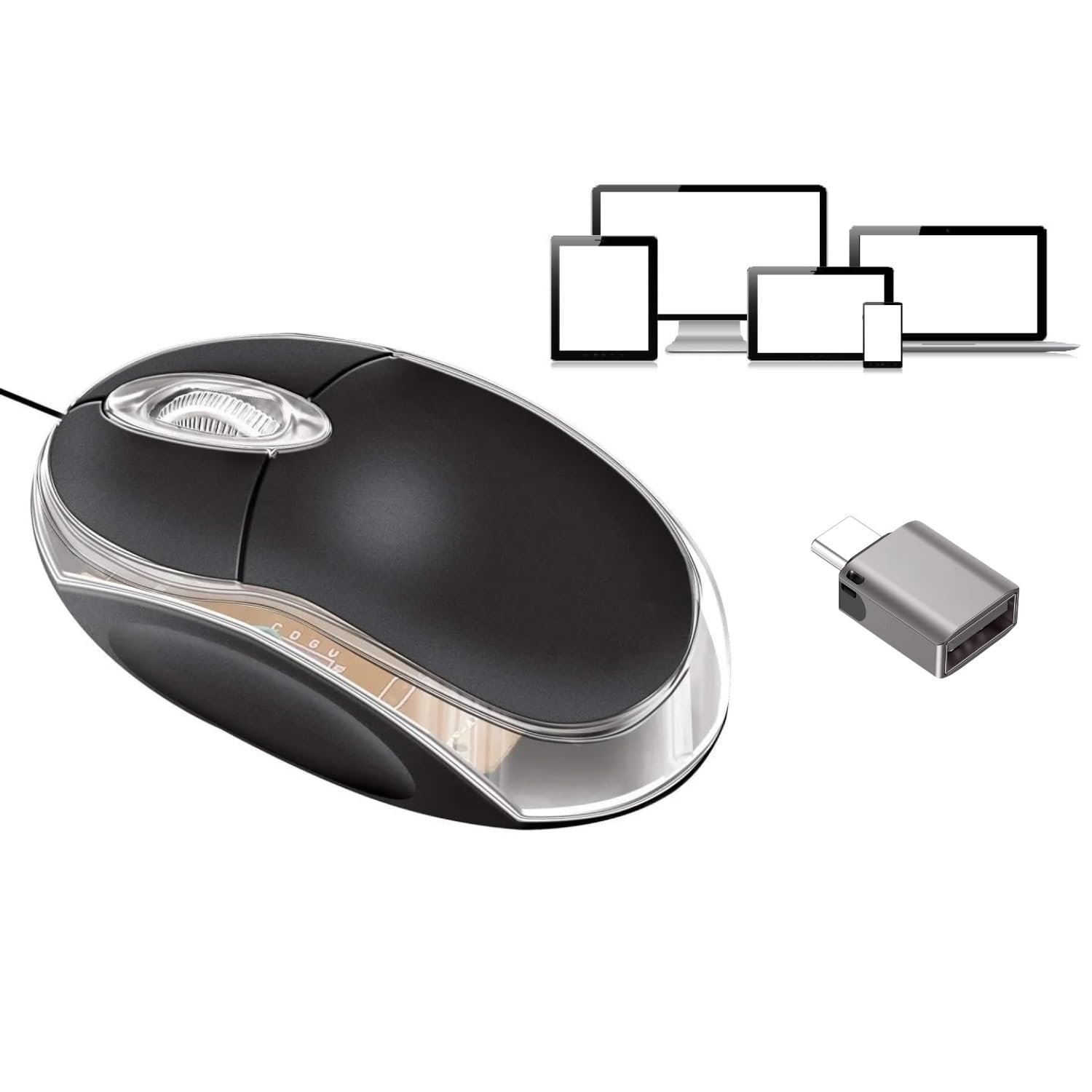 Type-C Mouse Auto Clicker with Type C Connector, Undetectable, Plug and Play, No Software Required, Works On Every Operating System, Works On Laptop, PC, Mac, Phone, Tablet