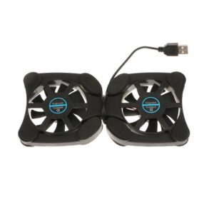 Meri Shopp Portable USB Folding Two 70mm Fans Laptop Notebook Cooling Cooler Pad