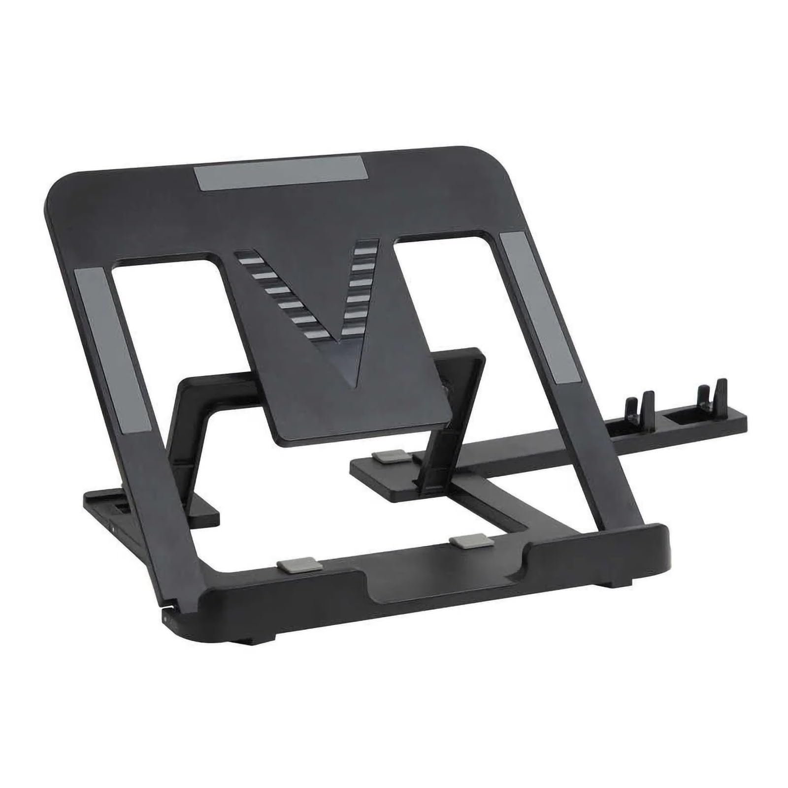 Shyama Adjustable Plastic Foldable Portable Laptop/Desktop Stand, Black