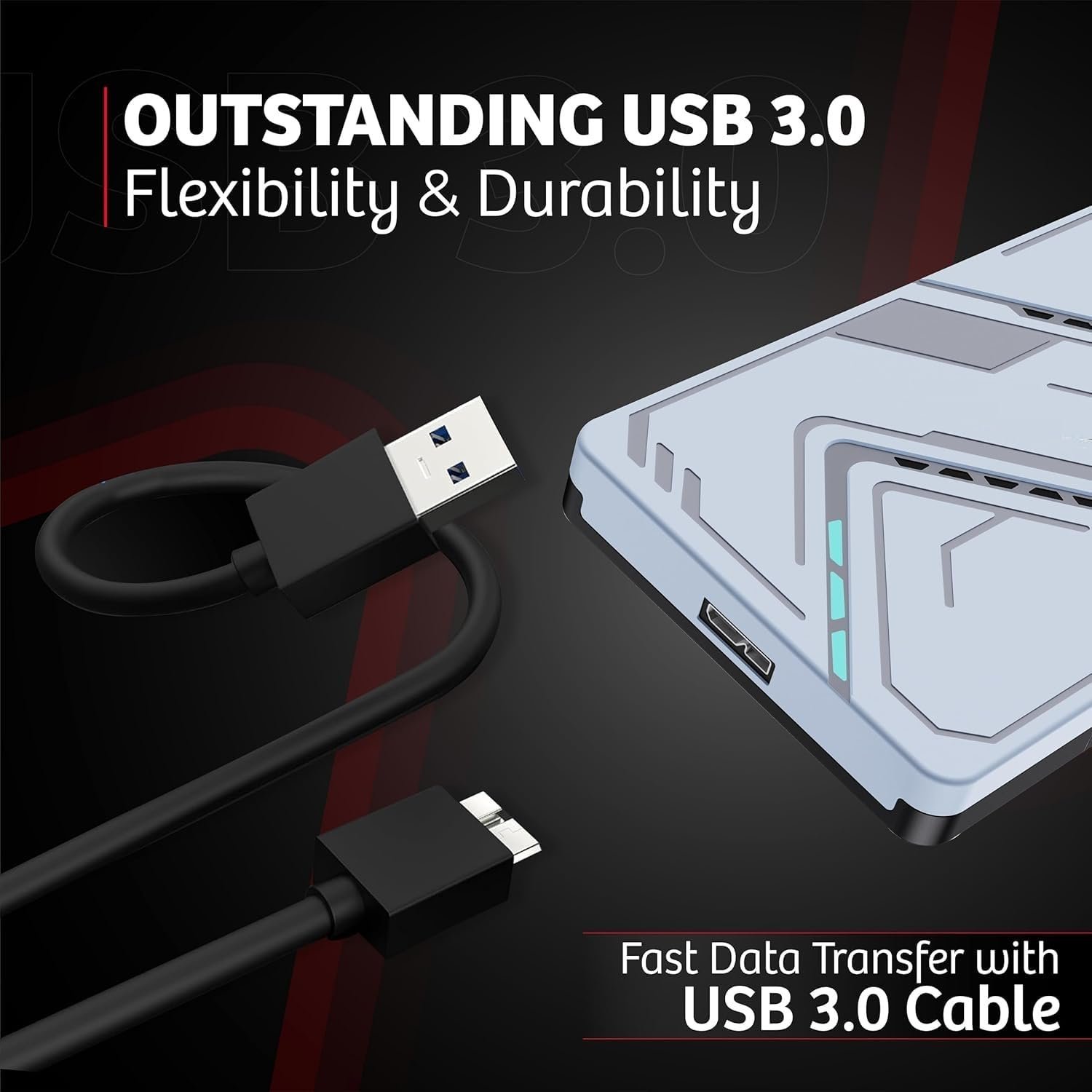 2.5 Inch Portable External harddrive 500GB USB 3.0 HDD for Data Storage