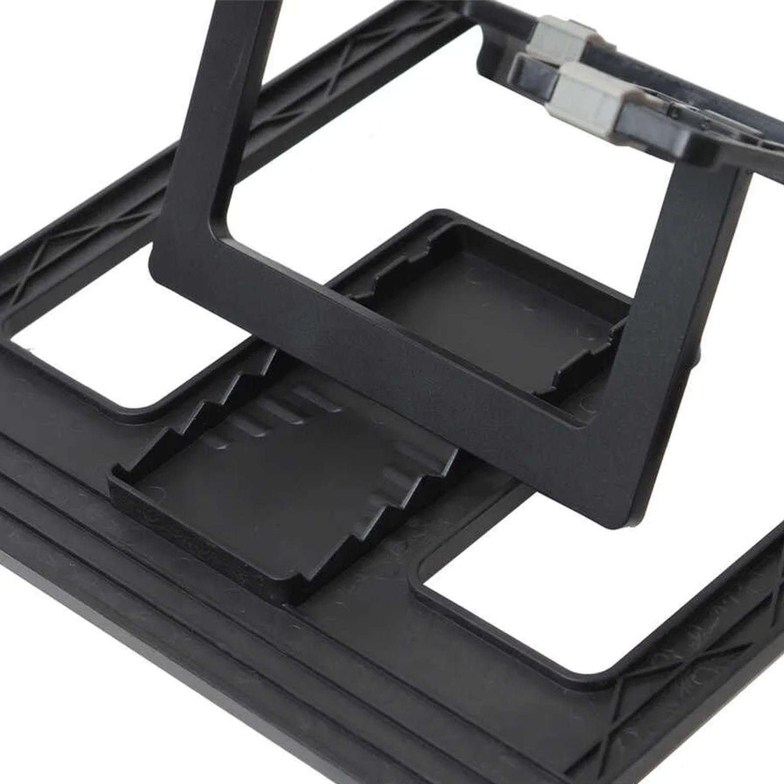 Shyama Adjustable Plastic Foldable Portable Laptop/Desktop Stand, Black