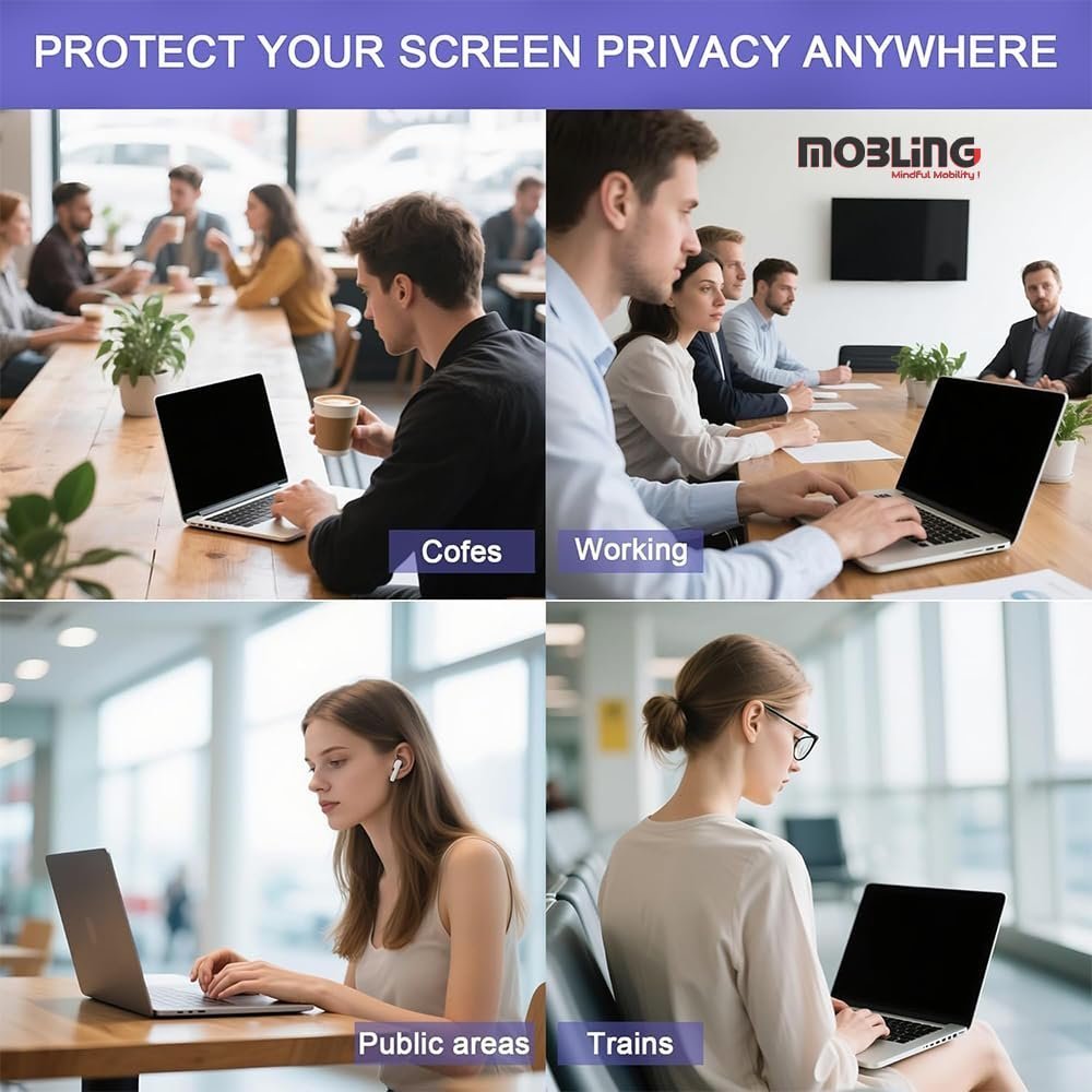 Privacy Matte Anti Spy Screen Guard Compatible With HP Smartchoice Victus (15.6 Inch, 39.6cm, 16:9 Ratio, 1920x1080 Resolution Laptop) Anti Peep Screen Protector Not a Tempered Glass