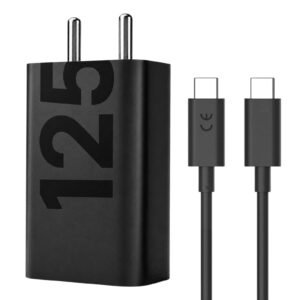 Original 125w Charger Compatible with Motorola Edge 50 Ultra, Edge 50 Pro and Edge 50 Neo, USB C to C Cable, Smart Power Support, Temperature Protection, Daily Use