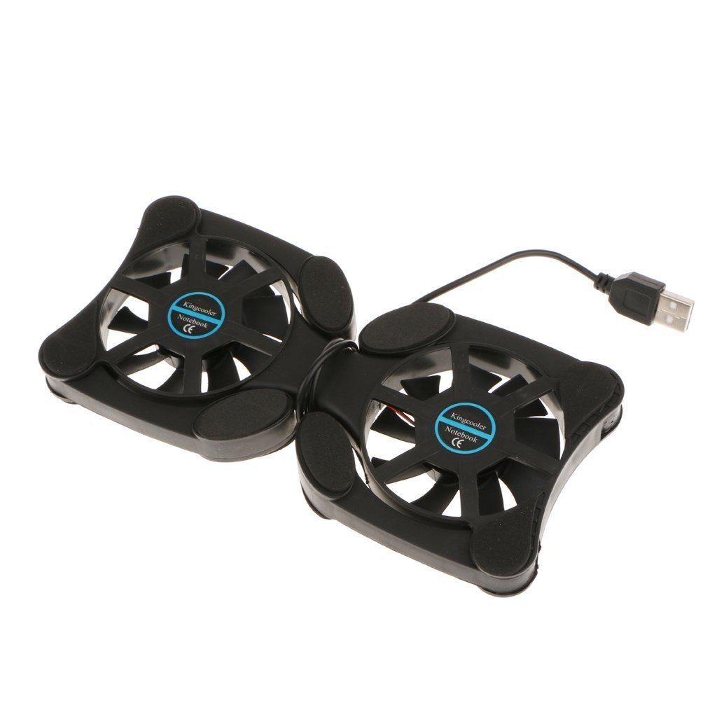 Meri Shopp Portable USB Folding Two 70mm Fans Laptop Notebook Cooling Cooler Pad