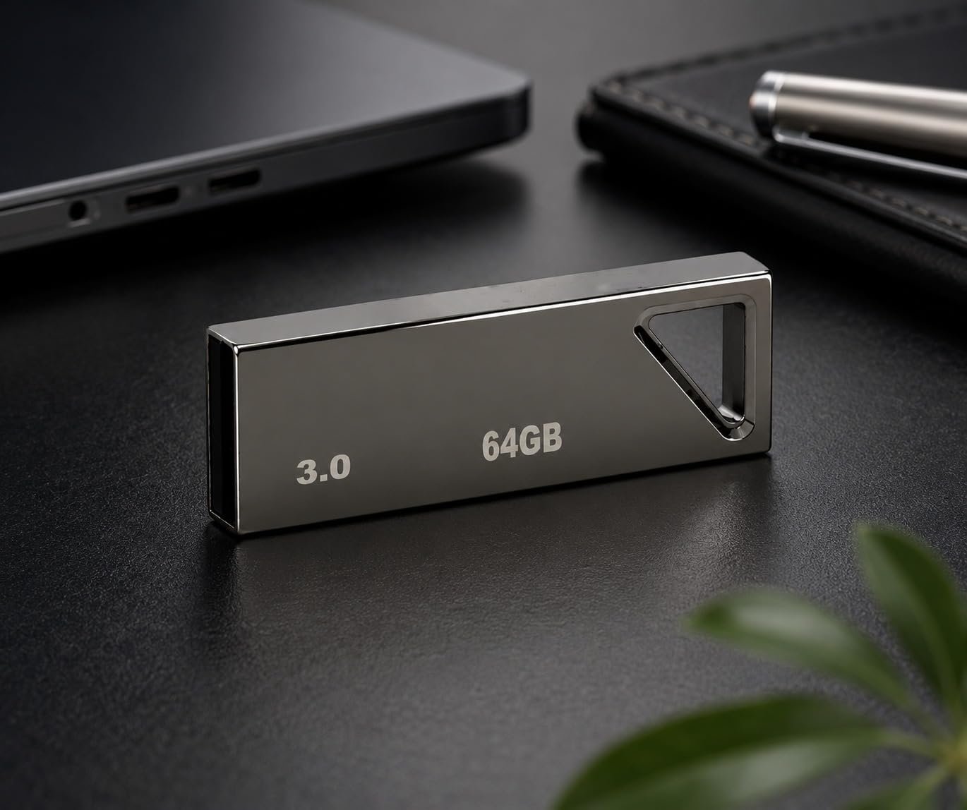 USB 3.0 Flash Drive with 64GB Capacity | High Speed Metal Pen Drive for Laptop, PC, Smart TV, and Car Audio System | Portable USB Memory Stick for Storage Purposes (2)