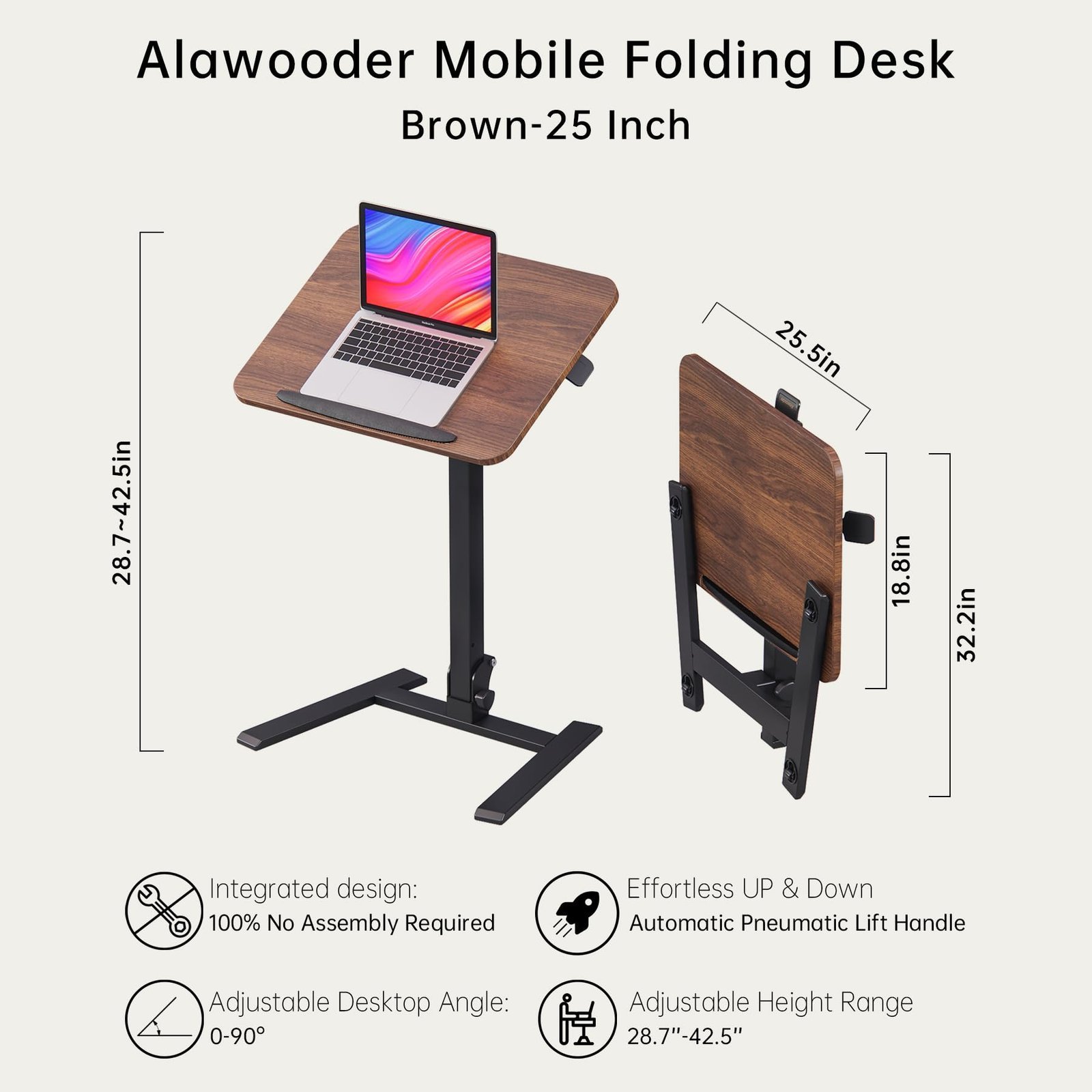 Elegant Wood Phone Stand for Desk and Nightstand