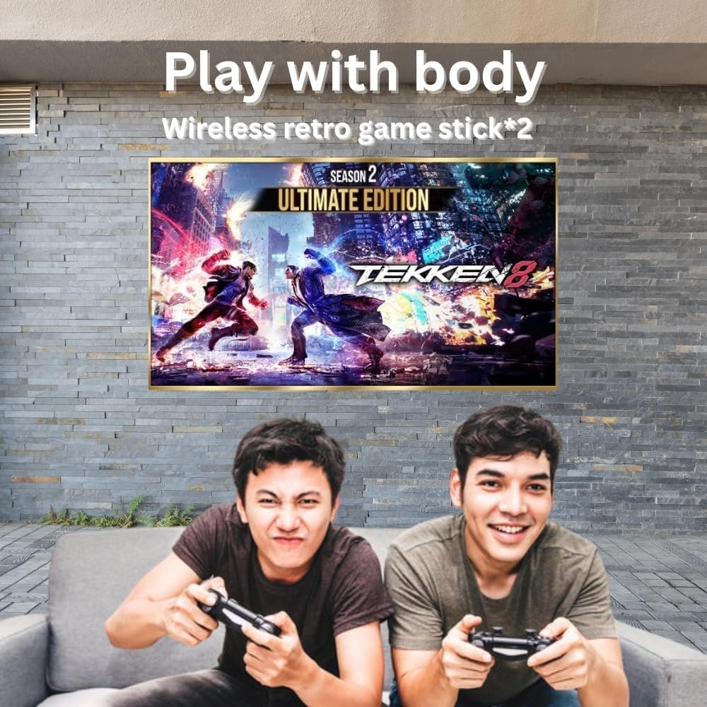 M15 G11 Pro Retro Game Console | 2.4GHz Wireless & Wired Connectivity | Built-in Classic Games | Multi-Platform Compatible | Plug & Play Gaming Console | Black