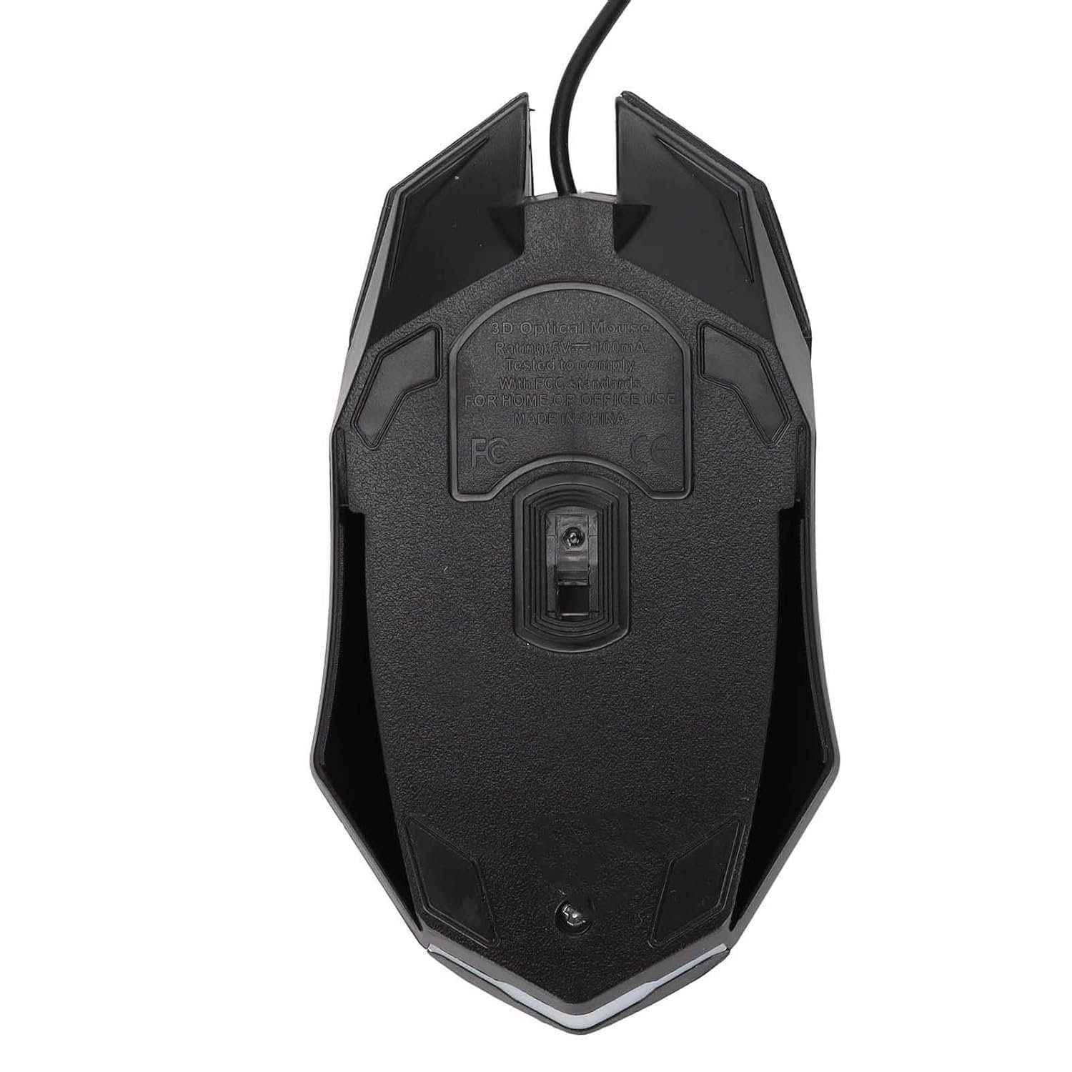 RGB Gaming Mouse, 1600 DPI USB Wired Computer Mice, 3D Scroll Wheel, Adjustable DPI, Ergonomic Mouse for Win10, for Win 8, for Win 7, for Win Vista or for Win (Black)